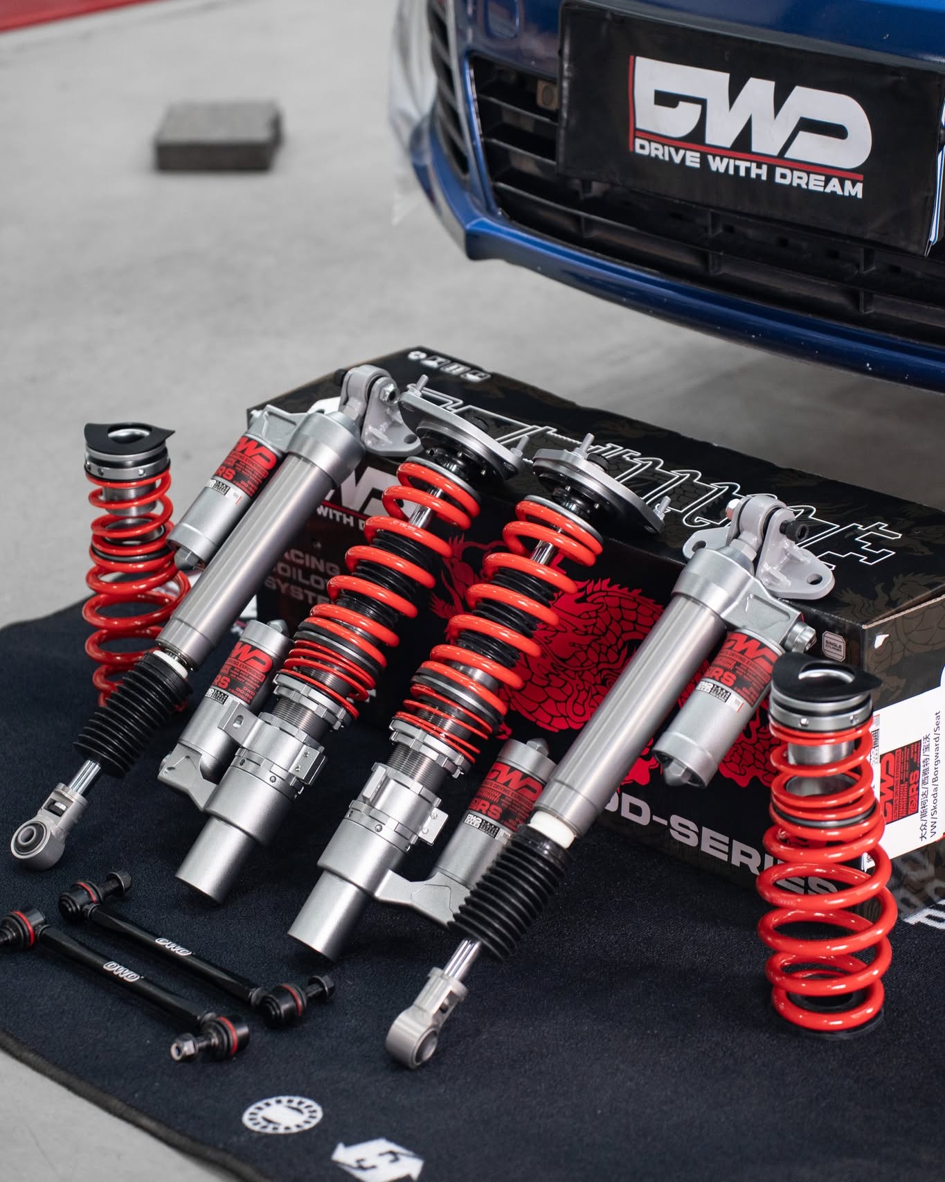 DWD DDRS Coilovers  Street & Track, External Nitrogen, 2Way Adjustable, Ultra Lightweight-Fits Most Vehicle Platforms
